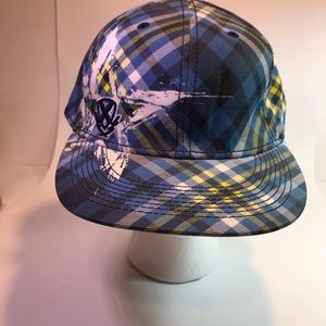 Explicit Baseball Cap Blue Yellow White One Size Hat